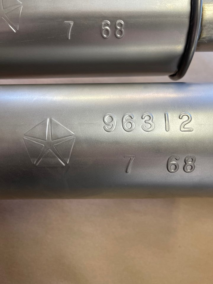 1968-1970 Mopar B-Body Hemi/California Resonators (Chrysler Licensed Product) 6 Date Codes Available